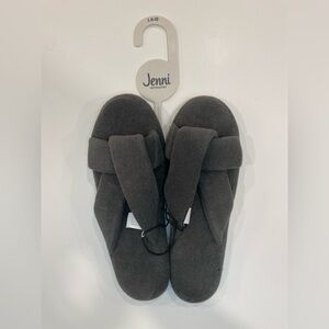 Jenni Dark Gray Women's Slippers Large 9-10
